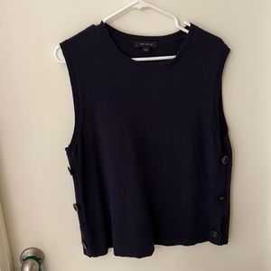 Ann Taylor Navy blue sweater vest.